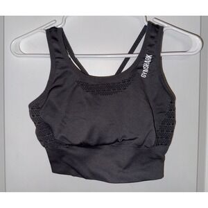Gymshark Sports Bra Dark Gray Size Small .. No Inserts